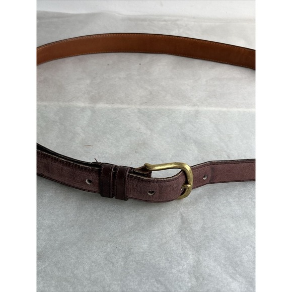 Coach Belt Men's Women's Brown Glove Leather Size 36" Made In NYC Vintage 6605 - Picture 9 of 11